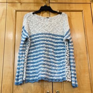 Worn Free people Small striped sweater 100% cotton
